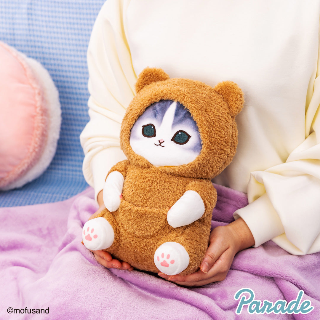 Japan Mofusand Pajamas Series | Mofusand Cat Wearing Animal One Piece Pajamas Cute Big Plush Doll - Kawaii items Room Decoration Doll