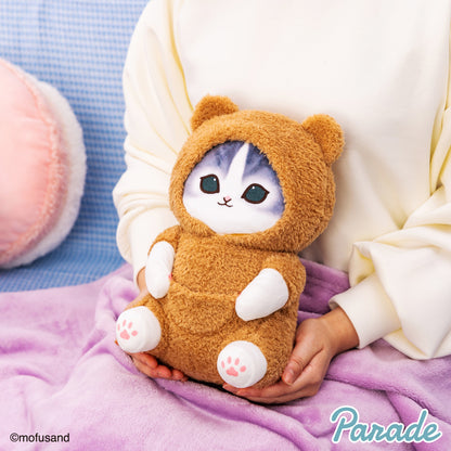 Japan Mofusand Pajamas Series | Mofusand Cat Wearing Animal One Piece Pajamas Cute Big Plush Doll - Kawaii items Room Decoration Doll