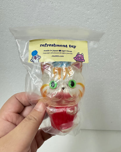 Japan Refreshment Toy | Cat Cupcake Tiger Ginger Cat Ver.  - Sofubi Figure Soft Vinyl Rare