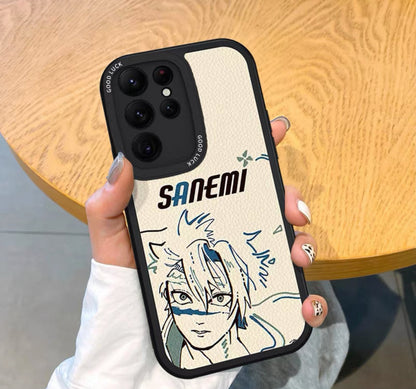 Japanese Anime Kimetsu no Yaiba Demon Slayer Hand Drawing Style | Muichiro Sanemi Genya - Phone Case Samsung Galaxy S25 S24 S23 S22 S21 Plus Ultra KawaiiGiftLand
