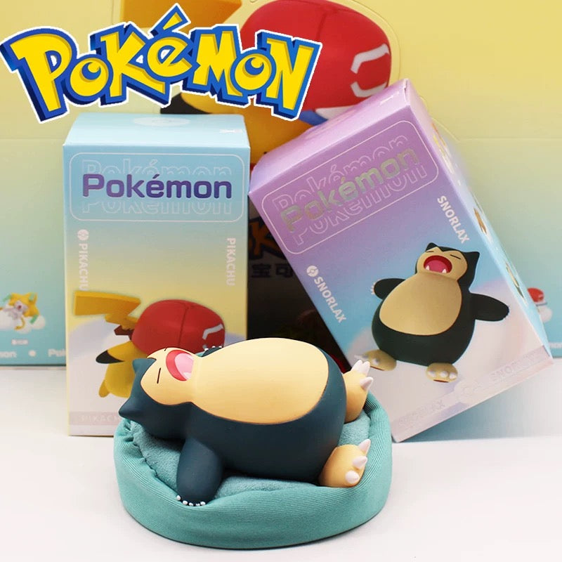 Japan Cartoon Pokemon Casual Time Series Part 1 | Sleeping Pikachu Eevee Bulbasaur Snorlax Jirachi Komala - Figure Kawaii Decoration KawaiiGiftLand