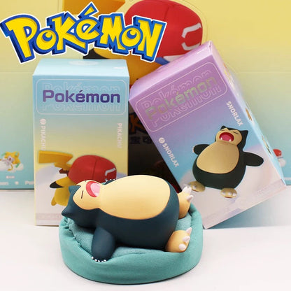 Japan Cartoon Pokemon Casual Time Series Part 1 | Sleeping Pikachu Eevee Bulbasaur Snorlax Jirachi Komala - Figure Kawaii Decoration KawaiiGiftLand