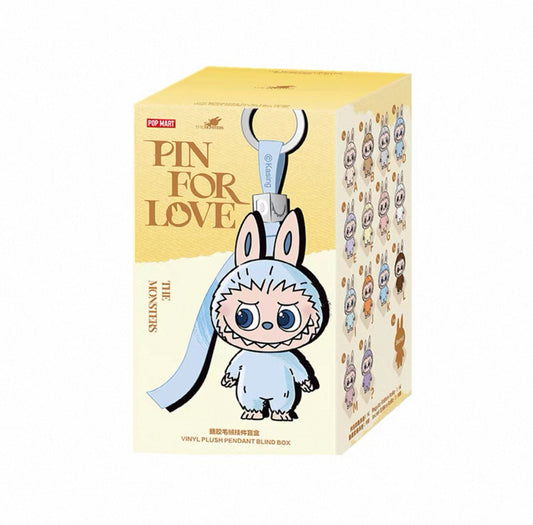 Popmart The Monster Pin For Love Part 4 Series Limited Edition | Mini Labubu A-M Vinyl Face Plush Doll Figure Keychain - 10cm Kasing Lung Zimomo Labubu Toy Collection