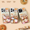 Japanese Cartoon ChiiKawa Bread Cafe Laser Case | ChiiKawa Hachiware Usagi - iPhone Case 11 12 13 14 15 16 16e 17 17e Pro Promax