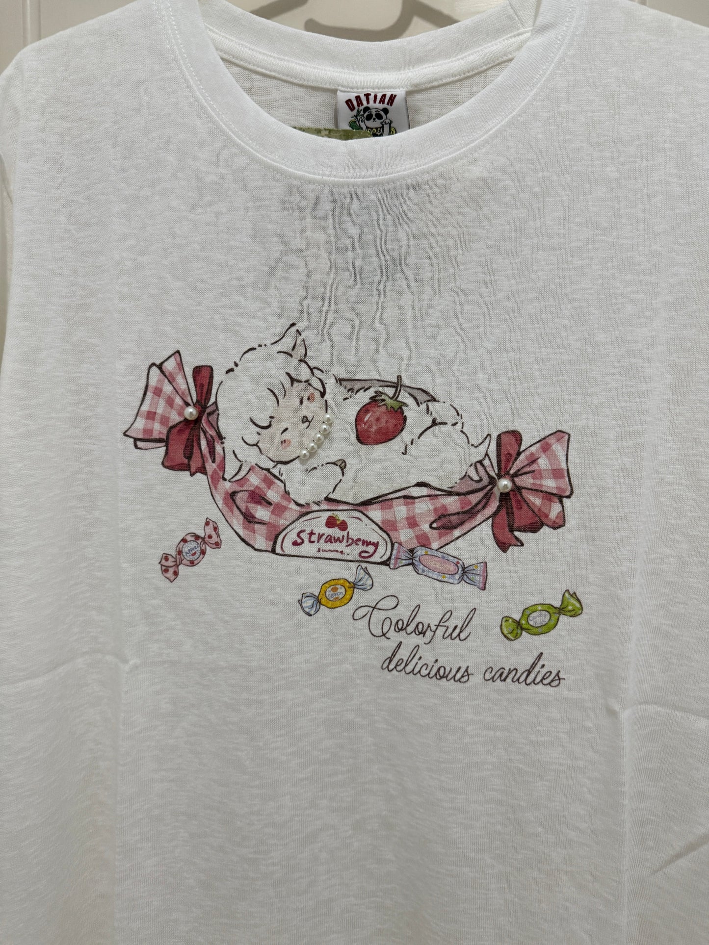 Korean Fashion Cute Animals Style T-Shirt Series | Sheep with Sweets - Kawaii Fashion Items