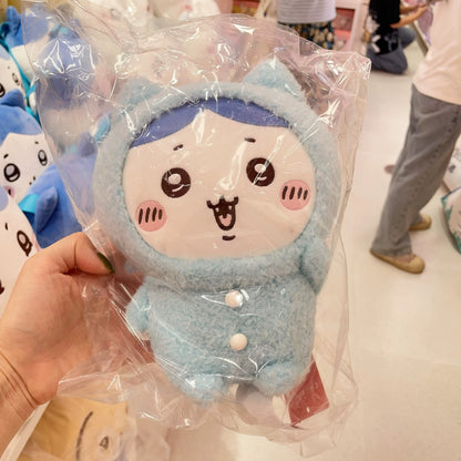 ChiiKawa X Miniso | ChiiKawa Hachiware Usagi Momonga Kurimanju Rakko Pajamas Sitting Plush Doll - Kawaii items Room Decoration doll