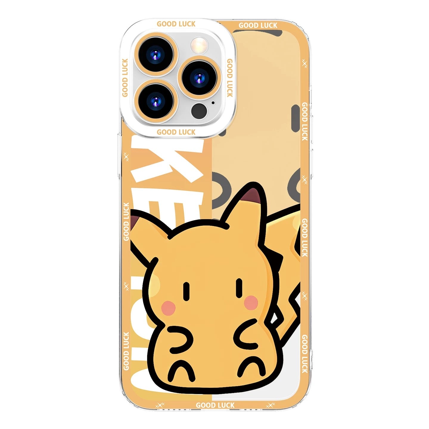 Japan Cartoon Pokemon Fatty Cute Drawing | Pikachu Gengar Squirtle Psyduck Bulbasaur Charmander Eevee Gible - iPhone Case PLUS SE2 XS XR X 11 12 13 14 15 16 16e 17 17e Pro Promax 12mini 13mini