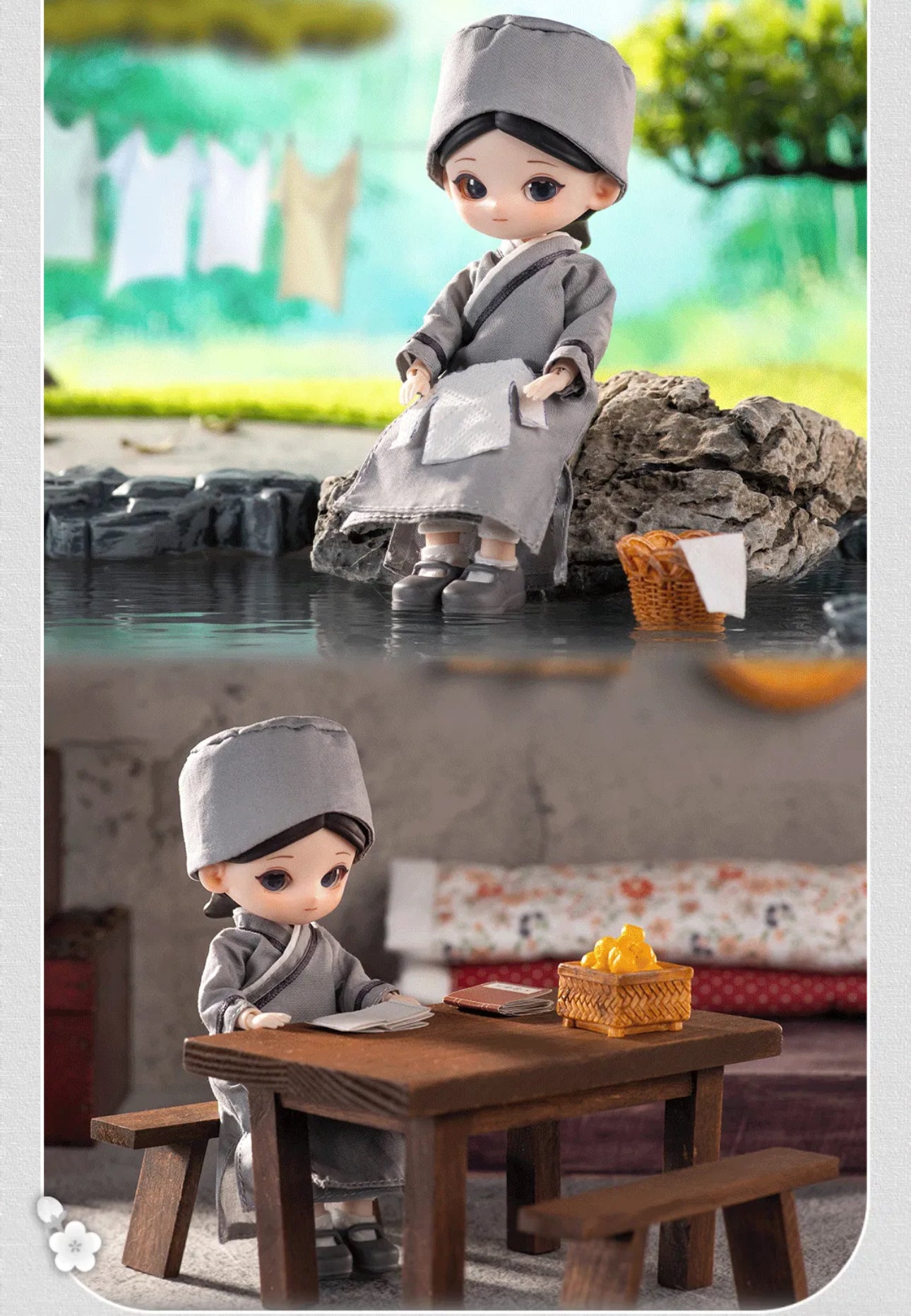 Simon Toys Liroro Chinese Drama Limited Edition | The Legend of Zhen Huan Ganlu Temple Mochou- 1/12 ob11 11cm BJD Doll Ball Joint Doll - Collectible Toys Mystery Blind Box