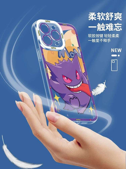 Japan Cartoon Pokemon Happy Party Verison | Pikachu - iPhone Case 6 7 8 PLUS SE2 XS XR X 11 12 13 14 15 16 16e Pro Promax 12mini 13mini