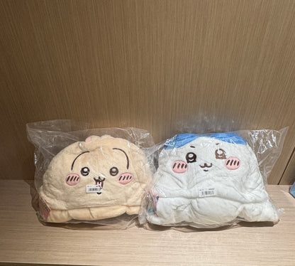 ChiiKawa X Miniso Hot Summer Series | ChiiKawa Hachiware Usagi Cute Fluffy Blanket with Icon Hat - Kawaii Items Room Decoration