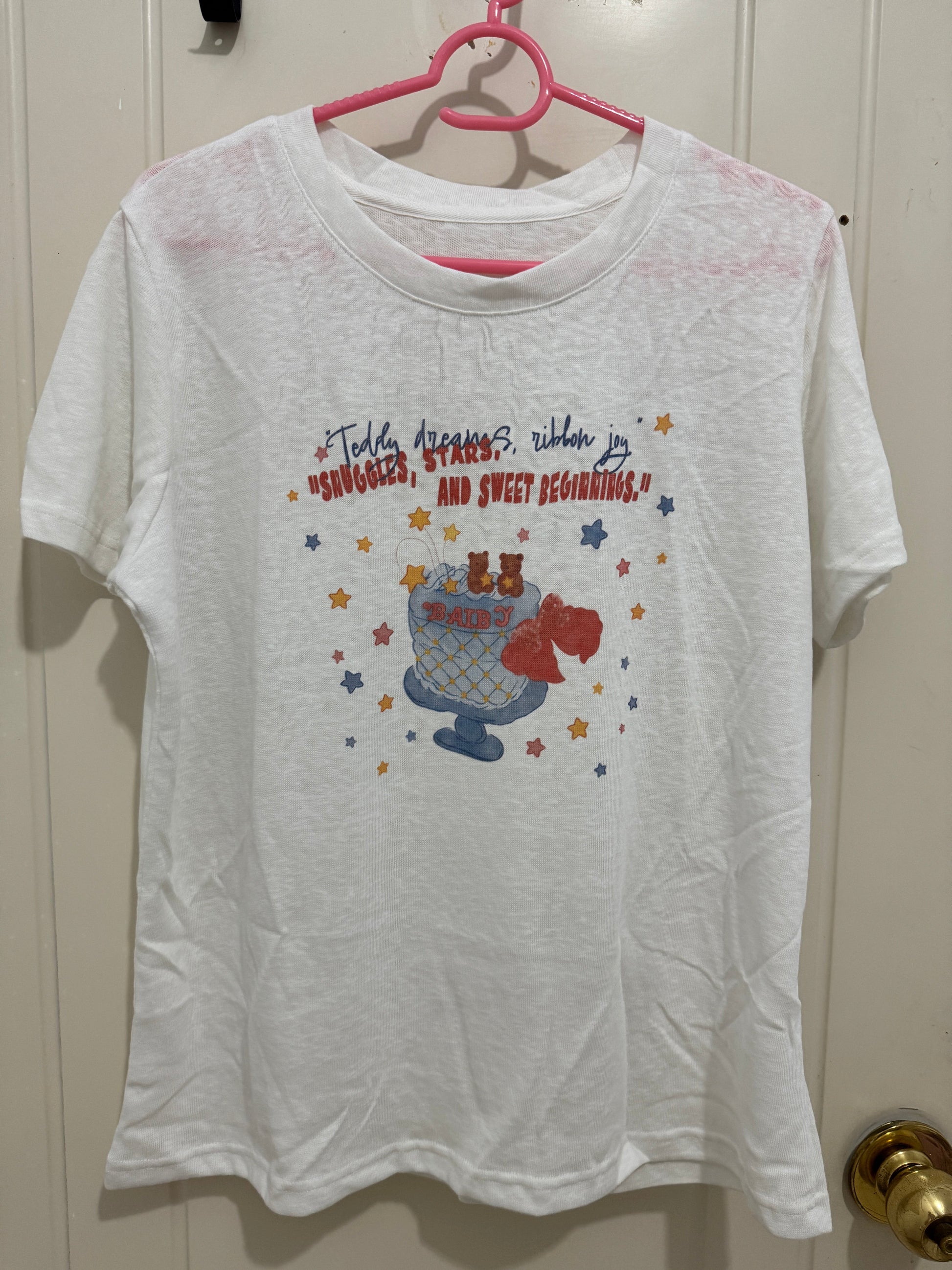 Korean Fashion Cute Animal Style Shirt Series | Bear with Ice Cream Cup - Kawaii Fashion Items