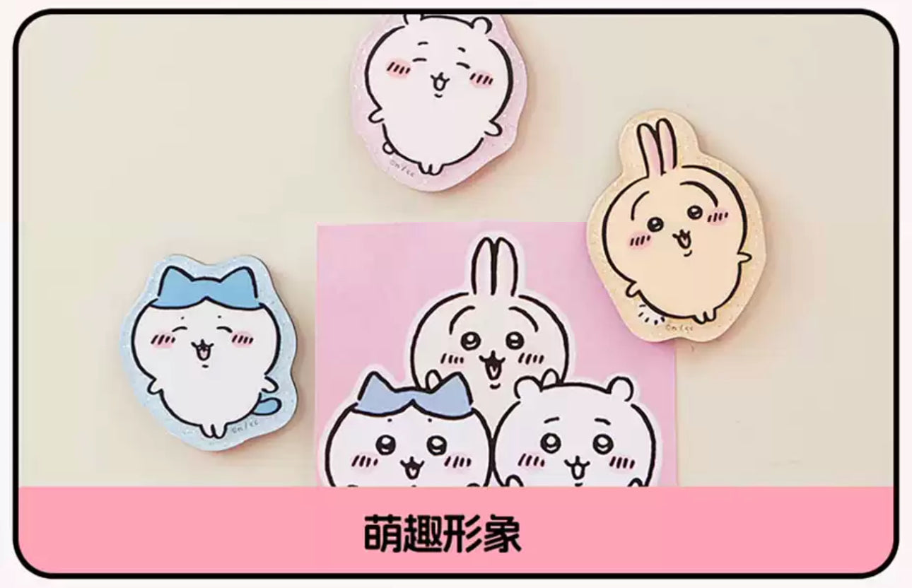 ChiiKawa X Miniso | ChiiKawa Hachiware Usagi Momonga Kurimanju Rakko Magnet with Card - Kawaii Item Cute Accessories