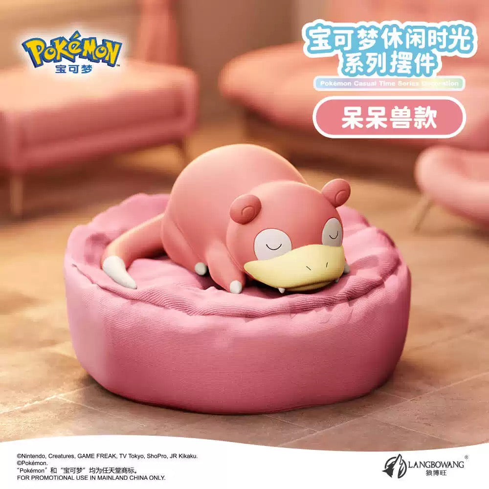 Japan Cartoon Pokemon Casual Time Series Part 2 | Sleeping Pikachu Charmander Meowth Slowpoke Munchlax Rowlet - Figure Kawaii Decoration KawaiiGiftLand