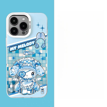 Japanese Cartoon Sanrio Digital Angel Laser Case | マイメロディ クロミ 4スタイル - iPhone ケース 11 12 13 14 15 16 16e 17 17e Pro Promax