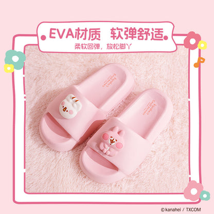 Kanahei X Miniso | Slippers Usagi Piske Pink Rabbit White Chicken - Kawaii items Cute Shoes