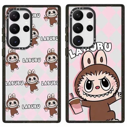 Cute Cartoon Labubu | Have A Drink - Phone Case Samsung Galaxy S25 S24 S23 S22 Ultra