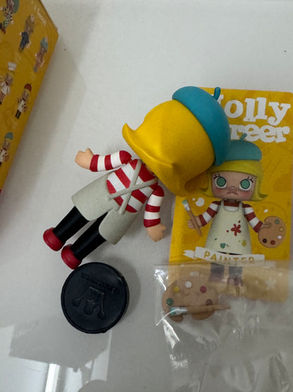 Kenny Wong Molly Characters | Molly Career Painter - Retired Rare Toy Collection Mystery Blind Box