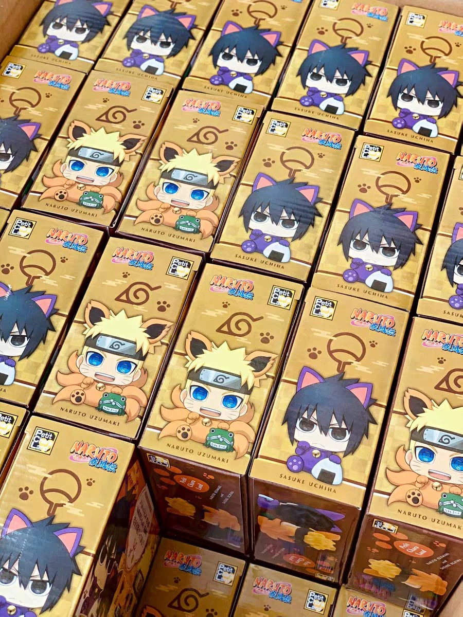 MegaHouse X Naruto Ninja Special Edition | Naruto Shippuuden Maneki Version Kurama Naruto Lucky Cat Sasuke - Figure Collectable Toys