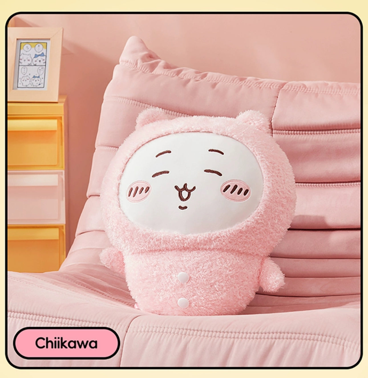 ChiiKawa X Miniso | ChiiKawa Hachiware Usagi Pajamas Giant Plush Doll - Kawaii items Room Decoration doll