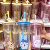 ChiiKawa X Miniso | ChiiKawa Hachiware Usagi Glitter Cool Warm Big Water Cup - Kawaii Item Decoration
