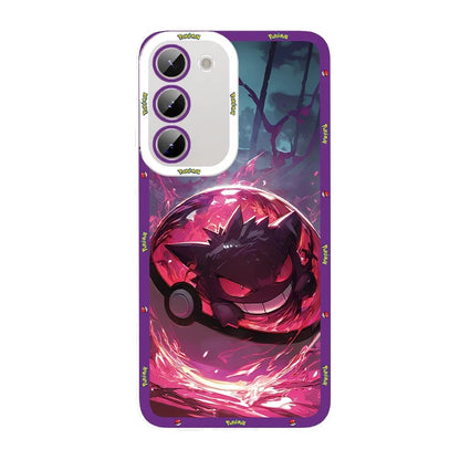 Japan Cartoon Pokemon Sweet Dream in Pokeball | Pikachu Gengar Greninja Squirtle Lucario Bulbasaur - Phone Case Samsung Galaxy S26 S25 S24 S23 S22 S21 FE Ultra Edge