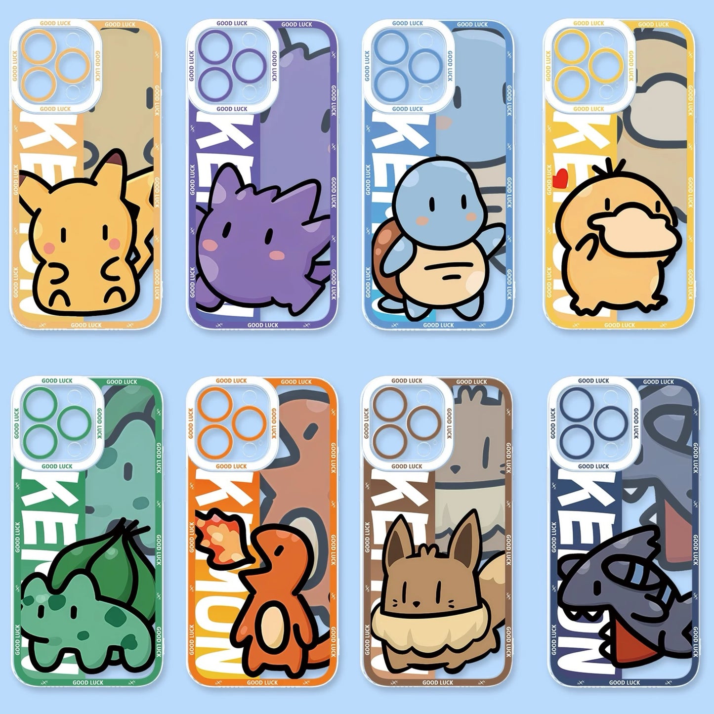 Japan Cartoon Pokemon Fatty Cute Drawing | Pikachu Gengar Squirtle Psyduck Bulbasaur Charmander Eevee Gible
