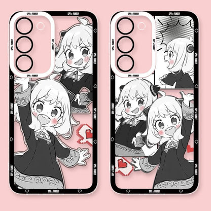Japan Cartoon SPY Family Anya Forger | Comic 2 Styles - Phone Case Samsung Galaxy S26 S25 S24 S23 S22 S21 FE Ultra Edge
