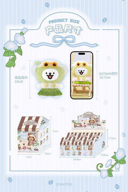 TopToy Maltese Puppy Happy Cafe Series | Vinyl Face Plush Doll - Collectable Toys Mystery Blind Box