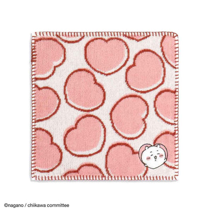 Japan ChiiKawa Heart Series | ChiiKawa Hachiware Usagi Heart Series Handkerchief Hand Towel - Kawaii Cute Item