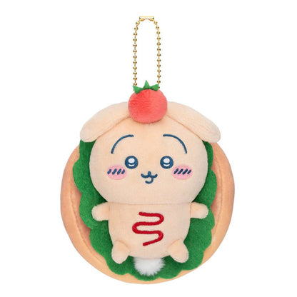 Japan ChiiKawa Bakery Series | ChiiKawa Hachiware Usagi Lay on Sandwich Plush Doll Keychain Kawaii items Room Decoration doll