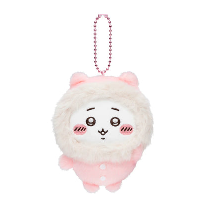 Japan ChiiKawa | ChiiKawa Hachiware Usagi Winter Furry Coat Plush Doll Keychain Kawaii items Room Decoration doll