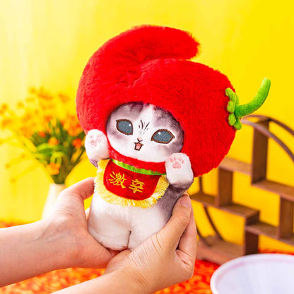 Japan Mofusand | Mofusand Cat Angry Chili Plush Doll & Keychain - Kawaii items Room Decoration Doll