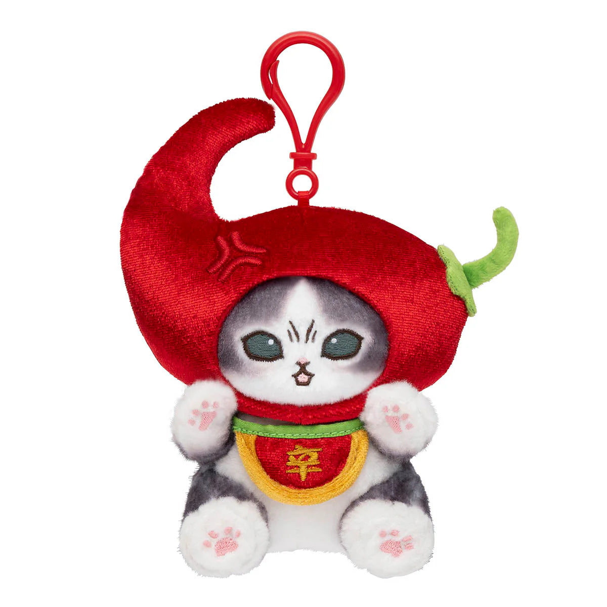 Japan Mofusand | Mofusand Cat Angry Chili Plush Doll & Keychain - Kawaii items Room Decoration Doll