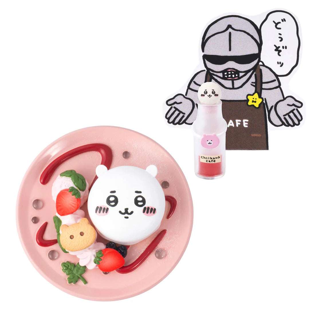 Japan Chiikawa Miniature Serise | Chiikawa Cafe Mini Figure Collection (8 types) 8Pack BOX - Kawaii Miniature World Doll Room