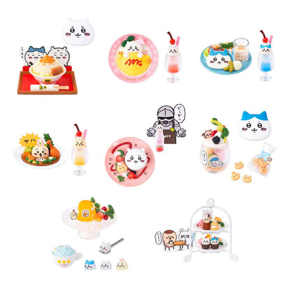 Japan Chiikawa Miniature Serise | Chiikawa Cafe Mini Figure Collection (8 types) 8Pack BOX - Kawaii Miniature World Doll Room