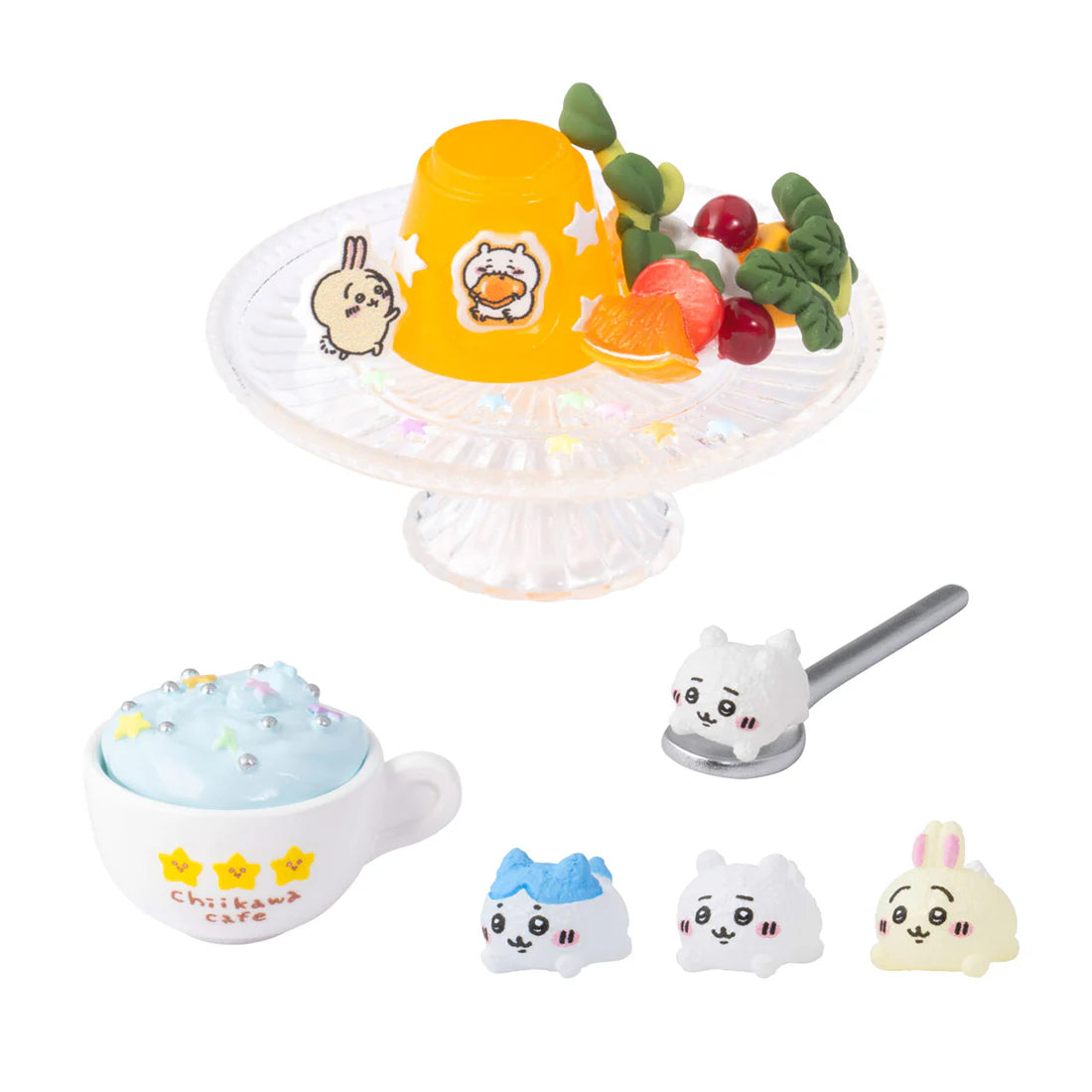 Japan Chiikawa Miniature Serise | Chiikawa Cafe Mini Figure Collection (8 types) 8Pack BOX - Kawaii Miniature World Doll Room - KawaiiGiftLand