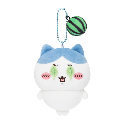 Japan ChiiKawa | ChiiKawa Hachiware Usagi Play Cutting Watermelon Plush Doll Keychain Kawaii items Room Decoration doll