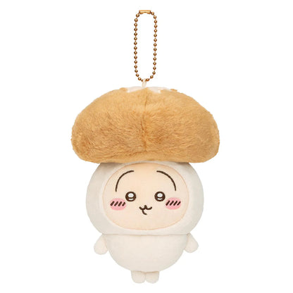 (Pre-Order) Japan ChiiKawa Autumn 2025 Series | ChiiKawa Hachiware Usagi in Mushroom Costume Plush Doll Keychain Kawaii items Room Decoration doll