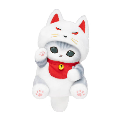 Japan Mofusand | Mofusand Cat in Inari Fox and Shigaraki Raccoon Cute Plush Doll - Kawaii items Room Decoration Doll