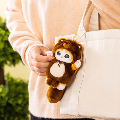 Japan Mofusand | Mofusand Cat in Inari Fox and Shigaraki Raccoon Cute Plush Doll & Keychain - Kawaii items Room Decoration Doll