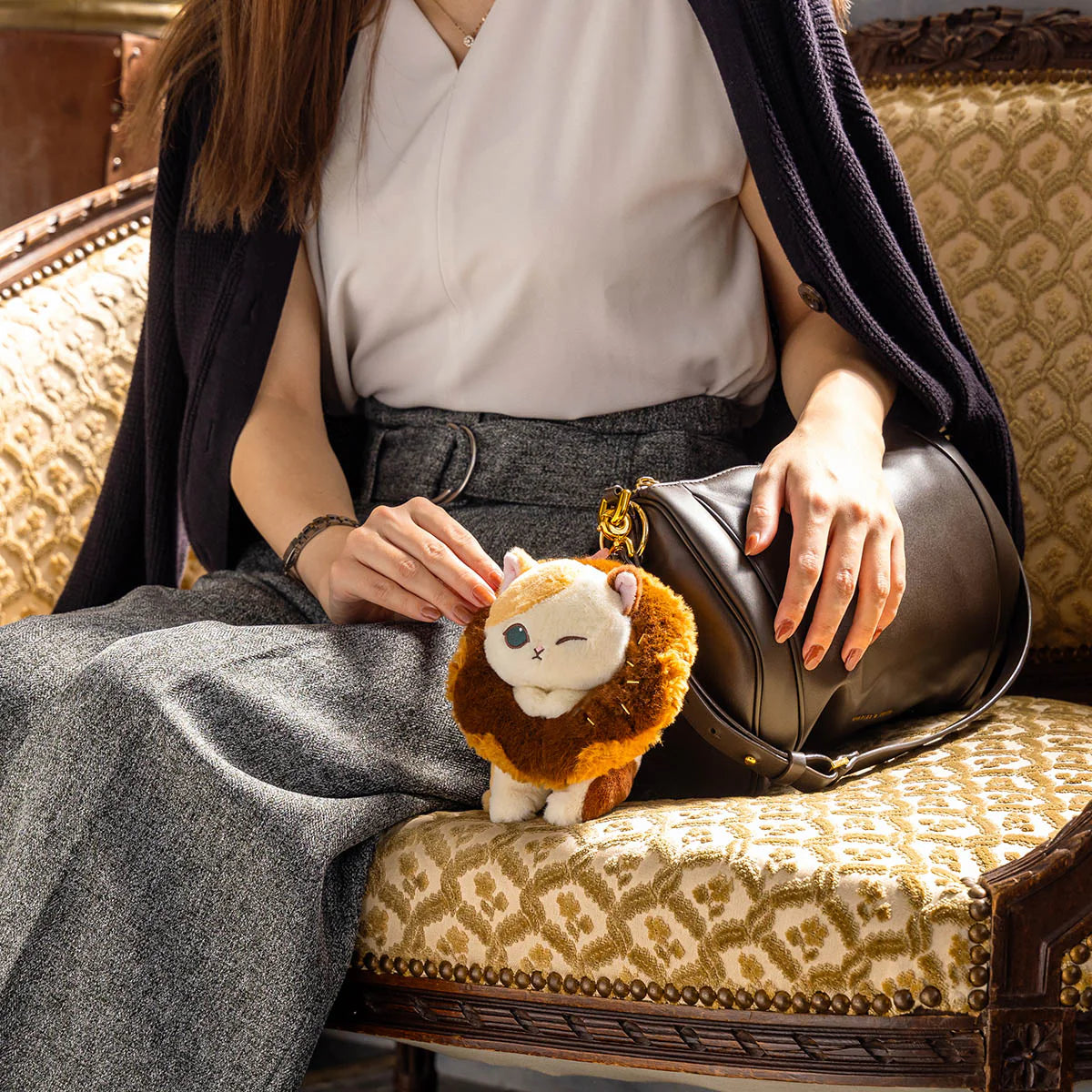 Japan Mofusand Doughnut Series | Mofusand Cat in Doughnut Cute Plush Doll Keychain - Kawaii items Room Decoration Doll