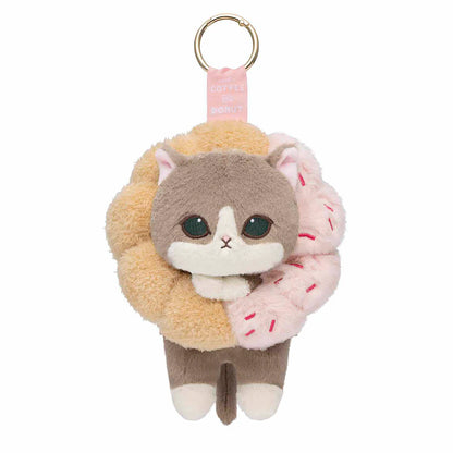 Japan Mofusand Doughnut Series | Mofusand Cat in Doughnut Cute Plush Doll Keychain - Kawaii items Room Decoration Doll