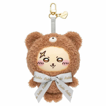 [Pre-order] Japan ChiiKawa Kiramekko Teddy Bear Series | ChiiKawa Hachiware Usagi Momonga Kurimanju Rakko Cute Plush Doll with Plastic Face Keychain - Kawaii items Room Decoration Doll