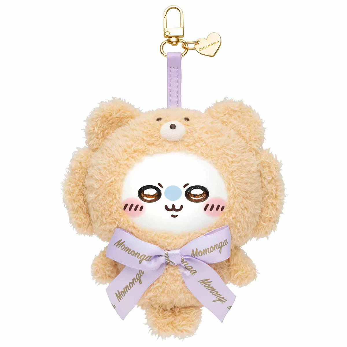 [Pre-order] Japan ChiiKawa Kiramekko Teddy Bear Series | ChiiKawa Hachiware Usagi Momonga Kurimanju Rakko Cute Plush Doll with Plastic Face Keychain - Kawaii items Room Decoration Doll