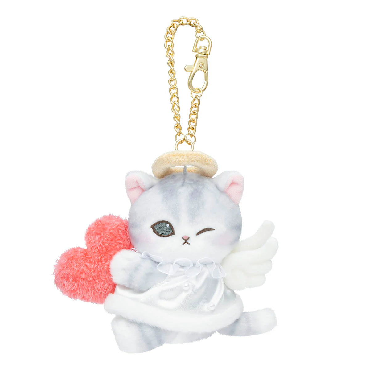 Japan Mofusand | Mofusand Cat Cupid Angel Cat Plush Doll Keychain - Kawaii items Room Decoration Doll