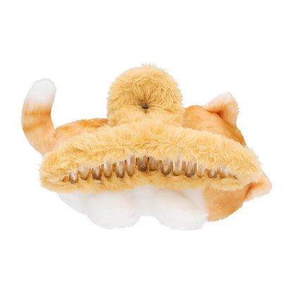 Japan Mofusand | Mofusand Cat Orange Cat and Siamese Cat Plush Doll Hair Clip - Kawaii items Room Decoration Doll