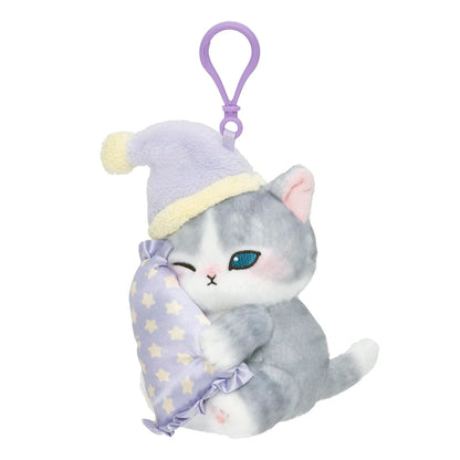 Japan Mofusand Relaxing at Home Series | Mofusand Cat Using Face Mask and Sleep Cute Plush Doll Keychain - Kawaii items Room Decoration Doll