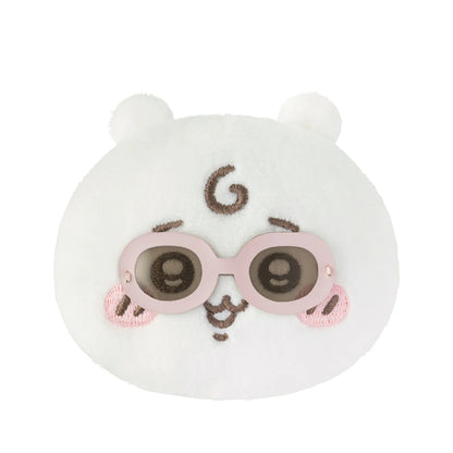 Japan ChiiKawa Baby Series | ChiiKawa Hachiware Usagi Cute Baby Wearing Sunglasses Plush Doll Badge Set - Kawaii items Room Decoration Doll