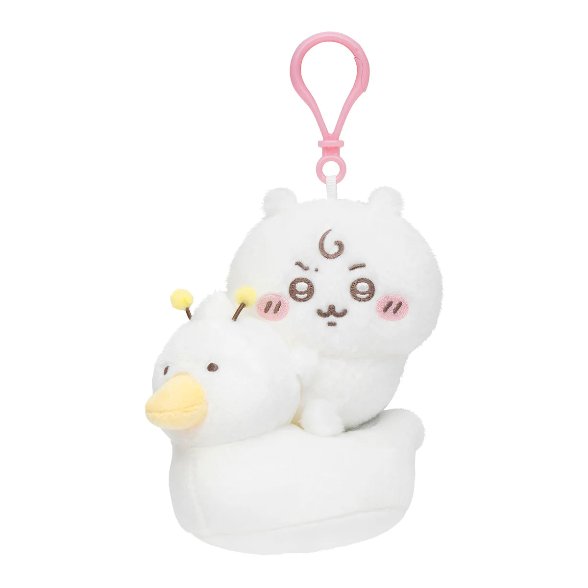 Japan ChiiKawa Baby Series | ChiiKawa Hachiware Usagi Cute Baby Sitting on Duck Toilet Plush Doll - Kawaii items Room Decoration Doll