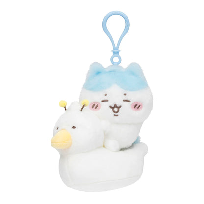 Japan ChiiKawa Baby Series | ChiiKawa Hachiware Usagi Cute Baby Sitting on Duck Toilet Plush Doll - Kawaii items Room Decoration Doll